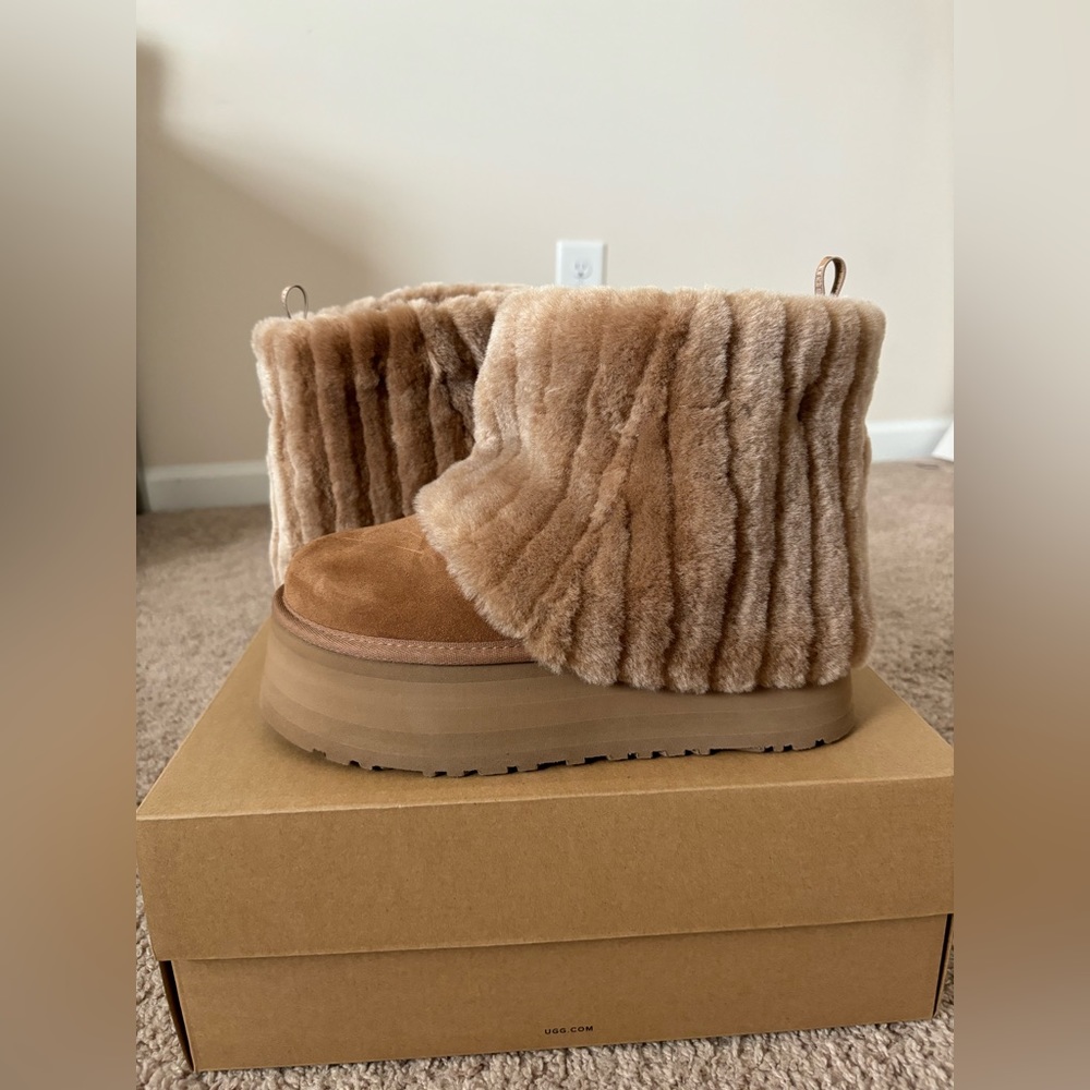 Mini Sherpa Corduroy Ugg Boots